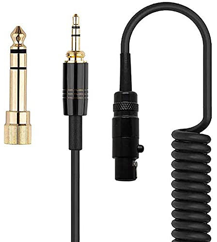 Q701 Kabel, Ersatz Audio Kabel AUX Drahtkabel Kompatibel mit AKG K240 Q701 K701 K702 K271 K271s K712 K272 K240s K141 K171 K181 K267 Pioneer HD. j-200 0 Kopfhörer (schwarz)