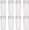 VILLCASE 100 Stück 5ml Transparente Plastikflaschen, Kunststoff Probenflaschen für Ätherische Öle, Auslaufsicher, Ideal für Reisen und Aufbewahrung von Kleinen Gegenständen, mit Deckel