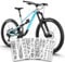 unleazhed Bike Protection BP01 Frame Empire Black GLÄNZEND | Design-Rahmenschutzfolie für Mountainbikes | Made in Germany | 35 -teiliges komplett Rahmenschutz-Set | extrem reißfest