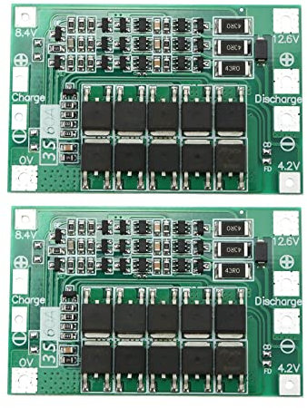 EMSea Lot de 2 Panneaux de Protection de Batterie au Lithium 3S 60 A 12,6 V Multi-Protection pour Batterie au Lithium 18650 BMS PCB avec Charge équilibrée
