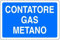 Social Crazy - Segnale di sicurezza per gas metano, Pannello in alluminio 20x31 cm, Minimalista, Argento