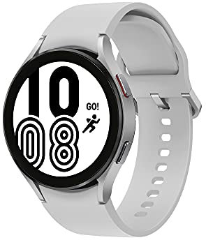 Samsung Galaxy Watch4 Smart Watch, Health Monitoring, Fitness Tracker, Long Lasting Battery, 4G, 44mm, Silver (UK Version) (Renewed)