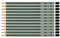 Linex Bleistifte Klassik HB, WP100, 12 Stück im Karton, grün