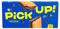 PiCK UP! Original Barre avec tablette de chocolat au lait croustillante entre deux biscuits croustillants, le snack pour les déplacements, lot de 5, 5 x 28 g