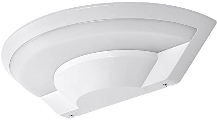 max K O M F O R T Maxkomfort LED Aussenleuchte halb rund Wand-leuchte Wandlampe Flurleuchte Fluter 10W weiß modern IP54 SETA