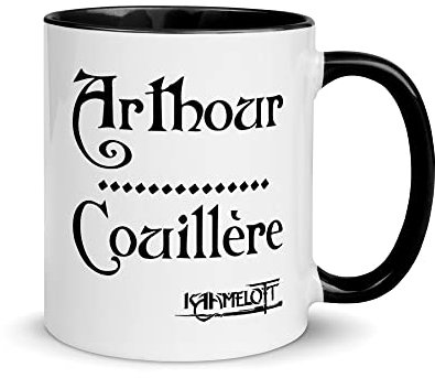 Mug Coloré Kaamelott - Céramique, Tasse Ronde, 11 oz, Adapté au Lave-vaisselle et Micro-ondes