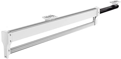 MAFAGE Ausziehbare Kleiderstange zum Herausziehen der Kleiderbügel Verstellbarer Kleiderschrank Teleskopstange Kleiderstange 447mm Weiß