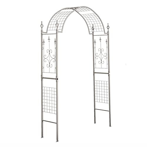 ZYFA Rosenbogen Rankgitter Torbogen Rankhilfe Gartenbogen for Pflanze Kletterrahmen,Pflanzen zur Unterstützung von Rosen,Gartendekoration,Rasen, Rosen, Garten, Pergola,Gartenlaube, Innen Außenbereich