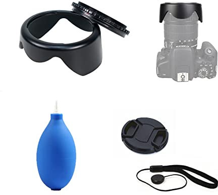 Ensemble d'accessoires pour appareil photo Nikon D7500 avec objectif Nikon AF-S DX NIKKOR 18-140 mm f/3.5-5.6G ED VR avec pare-soleil réversible