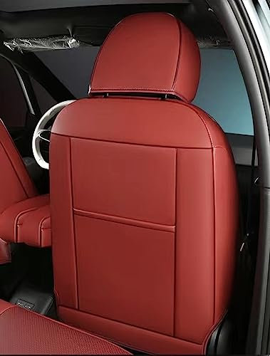 BUKISA Auto-SitzbezüGe für VW ID.3 ID3 Pure/Performance/Pro/S 2019-2023 5-Sitze, Leder Luxus Voll Vorderseite Und RüCkseite SchonbezüGe, Auto-ZubehöR Schonbezug AutositzbezüGe Kompatibel