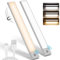 TRUMPETS 30CM Luz LED con Sensor de Movimiento 2500mAh,Luz LED Armario con 3 Color 3 Modos USB-C Recargable,108 LED Cocina Bajo Mueble para Gabinete Pasillo Escalera Sótano Cocina (2 Piezas)