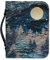 Kuiaobaty Forest Nigh Moon Buchhülle mit Griff Reißverschluss Bibeltragetasche Papier Schneiden Bäume Sterne PU Leder Buchhülle für Roman