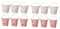 Gatuida 2 Sets Organisationsboxen Für Zuhause Hochzeit Weißblech Mini-eimer Blumentöpfe Süßigkeitenboxen Herzform Weiß 6 Stück * 2