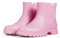 Meik Mangni Stivali di Gomma Donna PVC Stivaletti Impermeabili Antiscivolo Chelsea Boots Comode Giardinaggio Scarpe,Rosa,Taglia: 41 EU