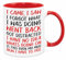 I Came I Saw I Forgot Mug - Funny Novelty Gift Silly Present Mugs for Women Birthday Christmas for Mum Dad Friend Sister for Men Colleague Secret Santa Work Quotes (Red)