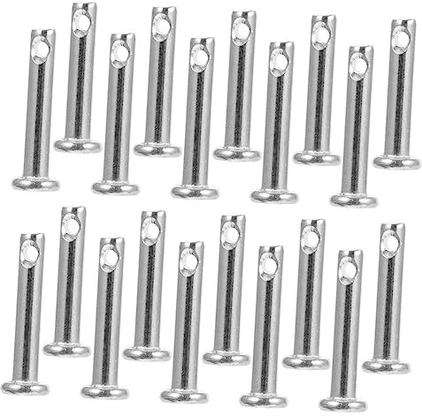 Gadpiparty 20stücke Flachverbinder Aus Edelstahl Gabelkopfbolzen Mit Einzelloch Für Befestigung Von Materialteilen Diy Und Industrielle Anwendungen Langlebig Und Einfach Zu Montieren