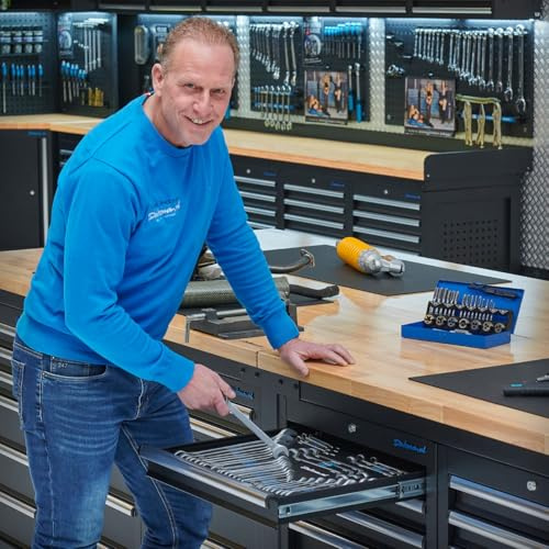 Datona PVC Werkbankmatten 100 x 46 cm im 3er-Set, 3 mm stark, schlagabsorbierend und geräuschdämpfend zum Schutz von Arbeitsplatten