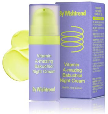 BY WISHTREND ] Vitamina A-Mazing Bakuchiol crema notte retinica, alternativa al retinolo coreano, invecchiamento lento, levigatura della pelle, perfezionamento dei pori, antirughe, pelle sensibile