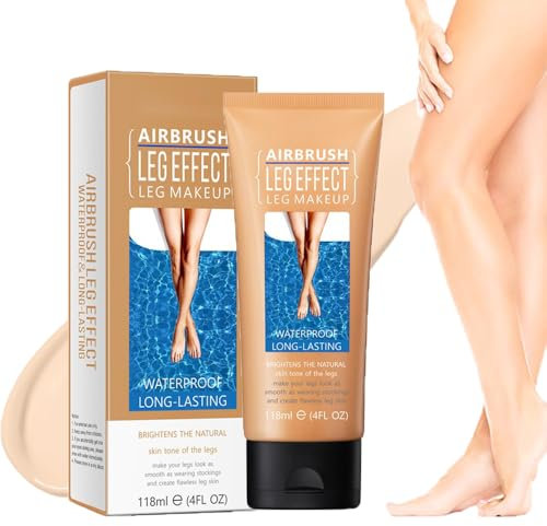 Wasserfestes Bein-Make-up ohne Übertragung, Wasserfestes Make-up Abdeckcreme für Krampfadern, Bein-Make-up-Lotion, Körper Make up Grundierung, Abdeckcreme für Besenreiser - 118ml (B, 118ml)