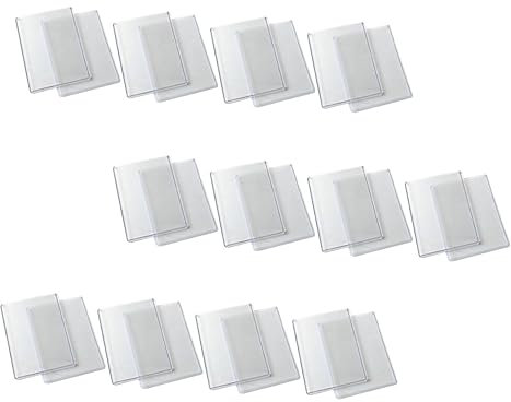 WHAMVOX 50stücke Transparente Pvc Kartenhüllen Für Spielkarten Doppelseitige Schutzcover Für Sammelkarten Visitenkarten Und Langlebig Und Leicht Zu Reinigen