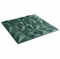 vidaXL Green Wall Panels Cover - 48 pcs XPS Foam Amethyst Wallpaper Tiles | Water-Resistant - 50x50 cm | for Bedroom, Living Room, Office