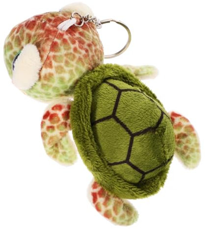 QUMIIRITY Porte-clés Tortue en Peluche Mignon pour Garçon Et Filles Décoration De Paquet à Main Petit Accessoire Vert 1 Pièce