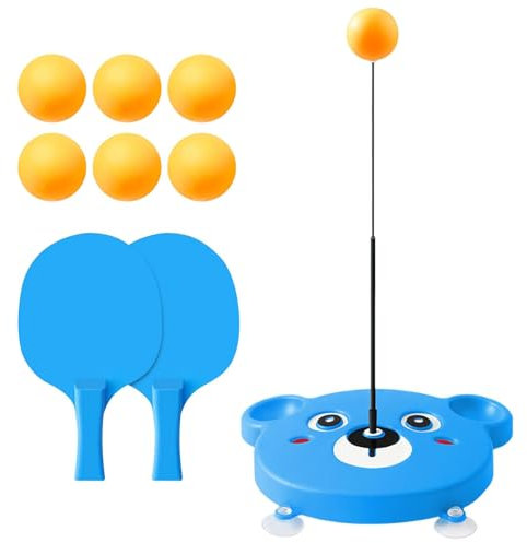 Table Tennis Machine | Portable Training Trainer | Table Tennis Set | Elastic Training Set | Pong Ball Trainer | Flexible Training Machine | Table Tennis Practice for Kids Students