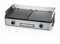 Tarrington House Elektrischer Tischgrill 2000-2400W, Antihaftplatten, Abnehmbarer Ölbehälter, Edelstahlgehäuse, mit rutschfesten Füßen