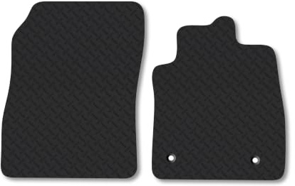 Ford Fiesta (2017-2023) [Van] 5mm Rubber Car Mats | Heavy Duty Rubber Tailored Fit Floor Mats Full Coverage Durable Waterproof Accessories Easy Clean Anti Slip Made in the UK