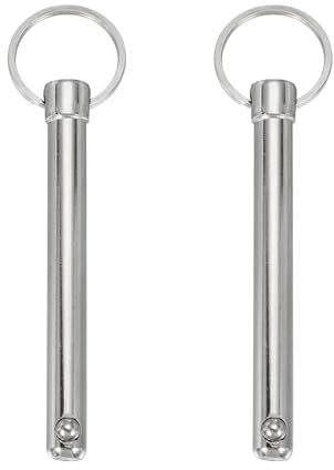 QUARKZMAN Perni a sgancio rapido, diametro 3/8 (10 mm), lunghezza utile 2,83 (72 mm), lunghezza totale 4,53 (115 mm), Bimini Top Pin Marine Hardware in acciaio al carbonio per accessori barche