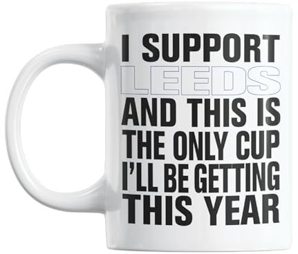 Gift Island Leeds Football Secret Santa Mug Gift for Leeds Supporters | Mug Gift for Leeds Fans | Football Stuff, Joke Mug for Friends, Colleague, Cousin, Uncle, Dad, Father, Son, Brother 11oz