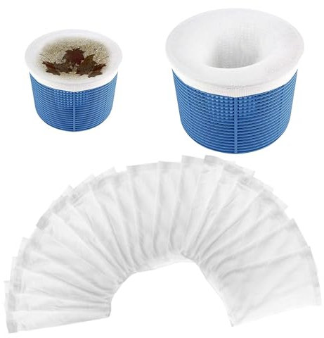 KARELLS Chaussette Filtre Piscine, Chaussettes de Skimmer de Piscine, 20 Pièces Pool Skimmer Socks pour Attraper Les Feuilles d'arbre,Piscine Et protégez la Piscine Propre
