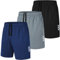kuzwufs Sport Kurze Hosen Herren Schnelltrocknen Sommer Läuft Hosen Kurze Jogging Training Shorts 3er Pack Leichte Tennis Hose Kurze Männer Mit Taschen Schwarz/Grau/Navy-XL