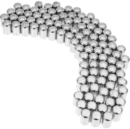 HYTROVE 100pièces Manchons De Sertissage Acier Inoxydable Pour Outils De Sertissage De Tuyaux Hydraulique Raccords De Tuyaux Haute Pression Installation Facile