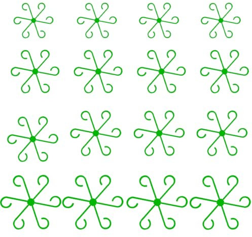 GGUFAY 16 Pcs Supporto per Piante Ganci,Clip per Piante perenni Clip di Supporto per Piante,Supporto per Piante da Interno, Porta Stelo per Piante Rampicanti per Alocasia e Monstera