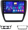 Android 14 Radio Coche 2 DIN para VW Volkswagen Sagitar Jetta 6 2011-2018 con Inalámbrico Carpaly Android Auto 9 QLED Pantalla Táctil Radio con Bluetooth 5.0 4G WiFi SWC + Cámara Trasera(P5 4G+WIFI 8