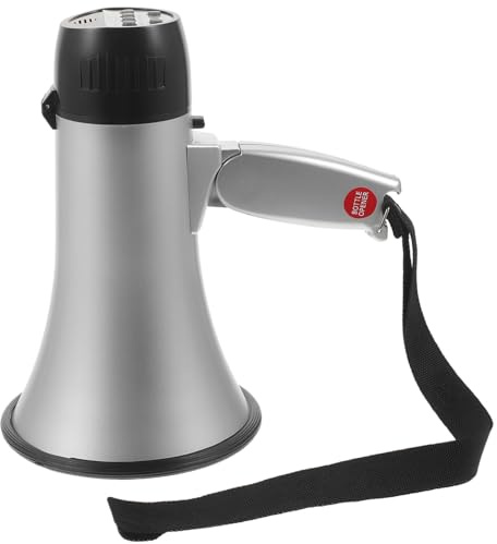 INOOMP Jubel Megafon 25w Handlich und Tragbar, Silber, Abs, Fußball