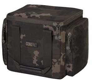 Korda Compac Large Utility Bag Dark Kamo | Carp Fishing Caryall | Heavy Duty Twin Zip | Reinforced Handles | Durable and Water Resistant | Internal Storage Pockets | 2 External Pockets | Code KLUG175