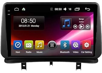 Car Radio para Renault Clio 3 2005-2014 9 Pulgadas Android 15 Autoradio con Wireless Carplay Android Auto para, 8 Core 4G+64G