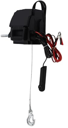 SMTYXS 12V 6000lbs Electric Winch, 300W Marine/ATV Winch With Dual Control For Boats/Trailers/Off-Road Vehicles Powerful Performance