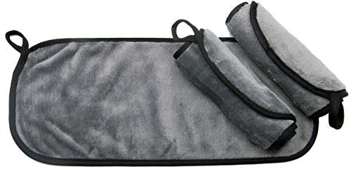 ZOLLNER24 3er Set Abschminktücher Microfaser, 40x18 cm, waschbar