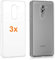 REY 3X Funda Carcasa Gel Transparente para Huawei Honor 6X (2016) / Huawei GR5 (2017), Ultra Fina 0,33mm, Silicona TPU de Alta Resistencia y Flexibilidad