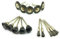 BE-TOOL Wire Brushes, Steel Wire Brush Steel Wire Brush Polishing Wheels Set Kit for Rotary Tool Drill Bit 3 Mode（15 pcs Mixed Wire Brush）