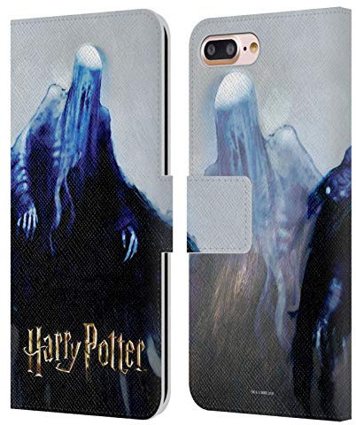 Head Case Designs Officially Licensed Harry Potter Dementor Prisoner Of Azkaban II Leather Wallet Case Compatible With Apple iPhone 7 Plus/iPhone 8 Plus