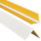 ProfiPVC Perfil angular de PVC 35x35mm - ángulo pvc, autoadhesivo listón de plástico, protección de esquinas y bordes, esquina de gomma para cantos - cantonera protector, Blanco, 200cm