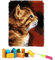 EMISTEM Latch Hook Kits for Adults - DIY Latch Hook Rug Kits for Kids, Crochet Kit for Beginners, Rug Making Kits with Printed Canvas, Gift Packaging. (Cute Cats,16x21 inch)