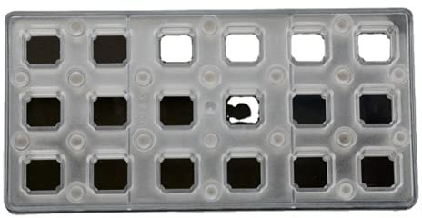 Quadratische DIY-Schokoladen-Formen für selbstgemachte Schokoladen-Transferfolie, magnetische Polycarbonat-Form