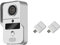 YCWG Tuya Video Doorbell Works with Alexa, Wireless Street Door Bells Camera 1080P Smart Phone APP Talk Record Unlock, Doorbell+2Chimes