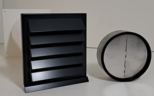VentilationNord Energiespar Edelstahl Mauerkasten Ø125 anthrazit RAL7016