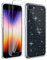 Coque Compatible avec iPhone SE 2022 / iPhone 2020，iPhone 8 / iPhone 7, 2 Pièces Verre Trempé Protection Écran, Clair Housse à Glitter en Mince Silicone Souple Étui Antichoc Case Transparente Cover